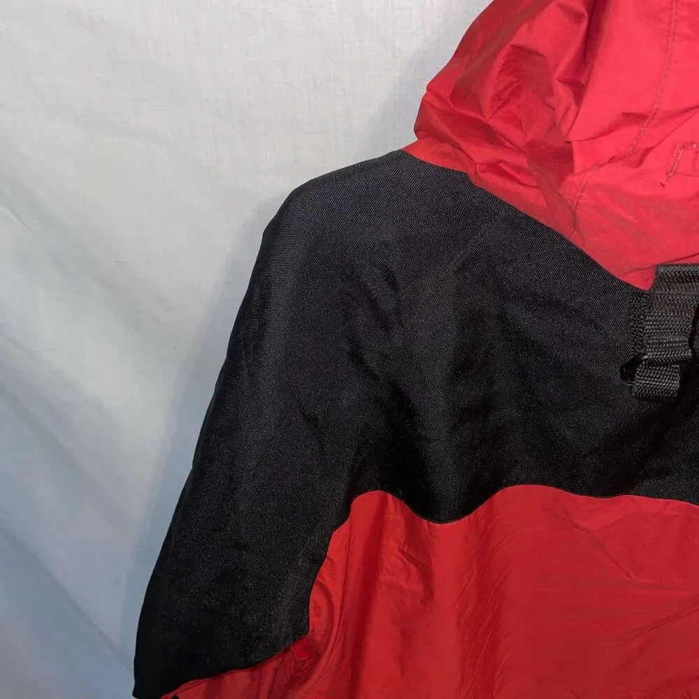 Stearns Men’s Weather Hoodie Coat Size 3XL Red Black Nylon Outdoors Rain Protect
